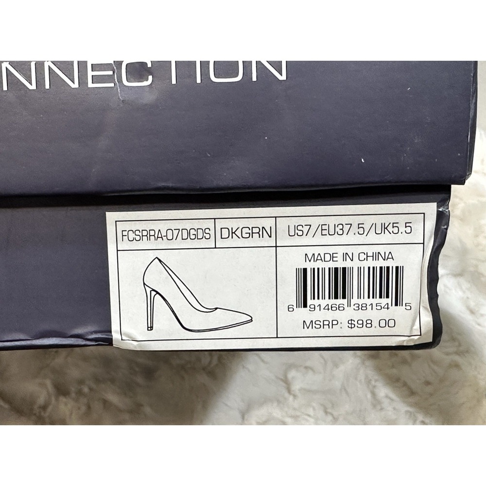 French Connection Womens Sierra Pointed Toe Comfortable Pumps Green Size 7 NWB - Picture 11 of 11